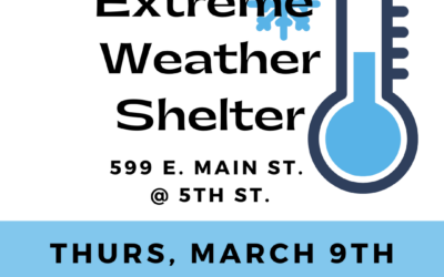 Extreme Weather Shelter open March 9-11