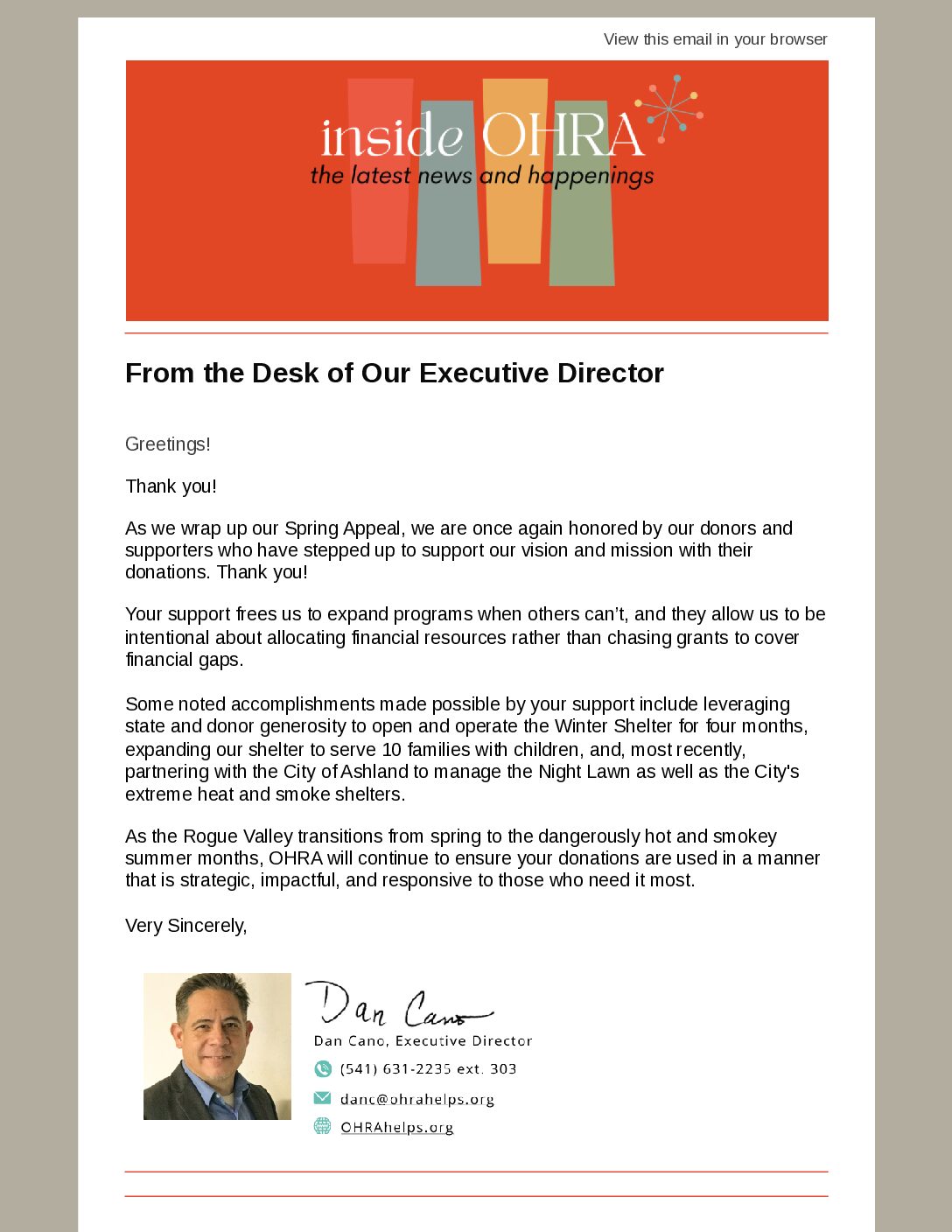 OHRA Updates!