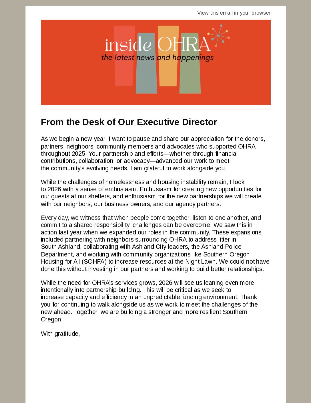Winter 2022 Newsletter
